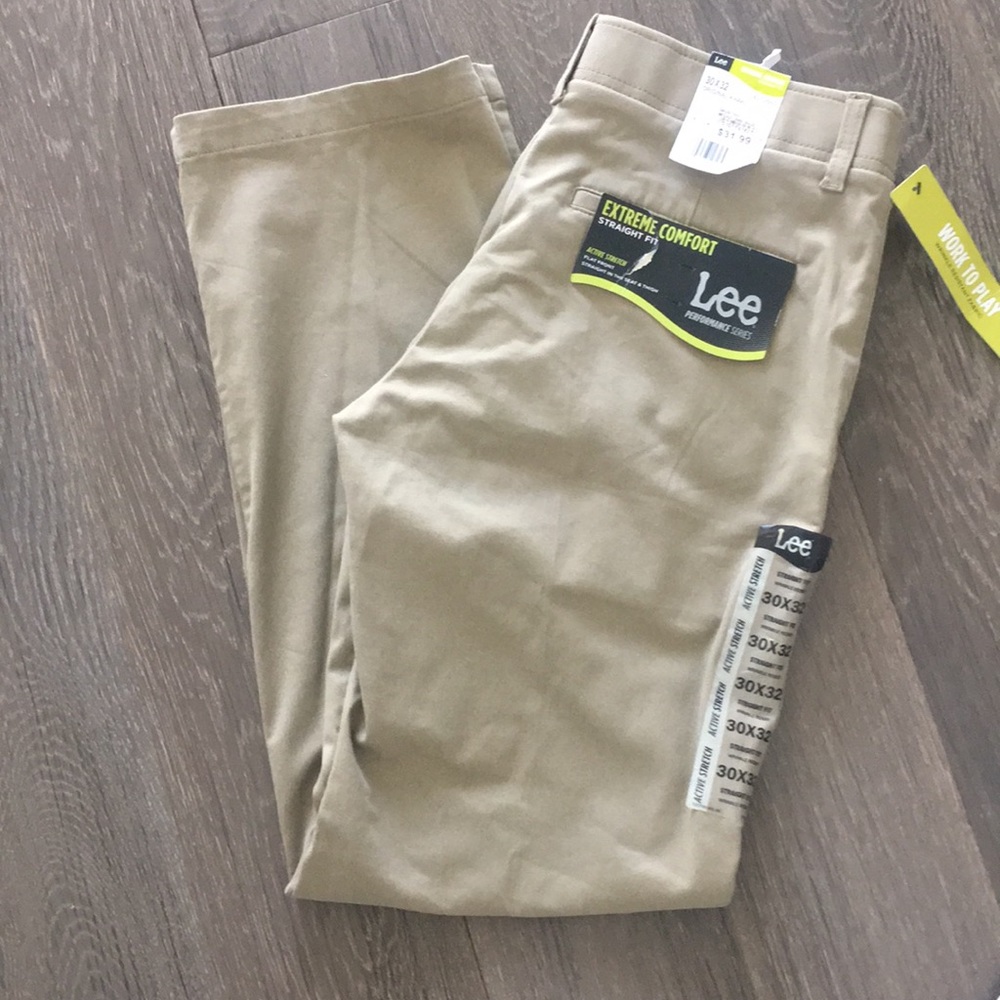 Flat front Khakis
